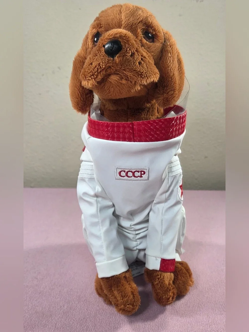 Marvel White and Red CCCP Dog Jacket